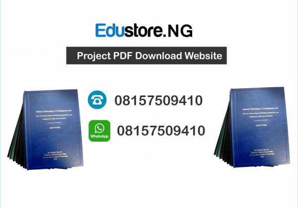 Accounting Project Topics And Materials Pdf And Doc Download - 