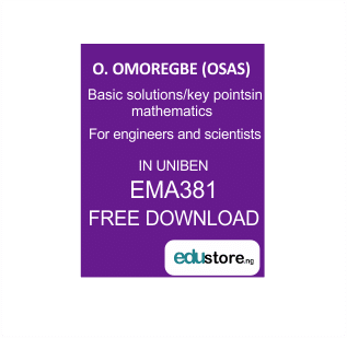 EMA381 E-Textbook For UNIBEN Students By O. OMOREGBE (OSAS)